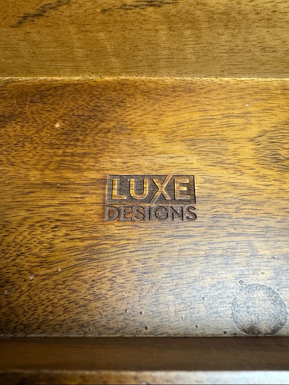 Luxe Designs wooden desk organizer drawer sorting mail or office supplies - Picture 3 of 8
